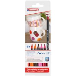 Rotulador EDDING 4200 Porcelana Colores Calidos Estuche De 6 uds
