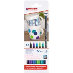 Rotulador EDDING 4200 Porcelana. Colores Fríos Estuche De 6 uds