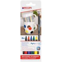 Rotulador EDDING 4200 Porcelana. Colores Surtidos. Est. De 6 uds