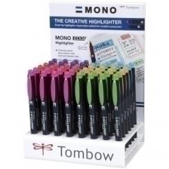Rotulador Fluorescente Tombow Mono Edge Expositor 48