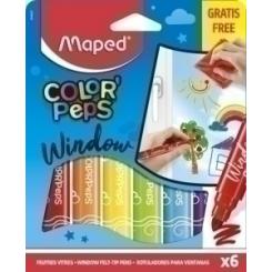 Rotulador MAPED Color Peps Window Estuche 6 uds colores surtidos