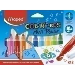 Rotulador MAPED Color´Peps Mini Jumbo estuche 12 uds colores surtidos