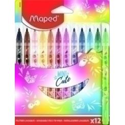 Rotuladores MAPED Mini Cute Estuche 12 uds colores surtidos