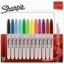 Rotulador Papermate Sharpie Marker F. blíster 12 uds