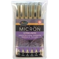 Rotulador Sakura Calibrado Micron caja 6 uds