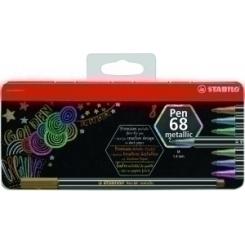 Rotulador Stabilo Pen 68 Metallic C/8