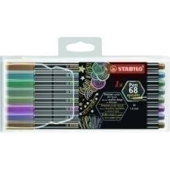 Rotulador Stabilo Pen 68 Metallic C/8