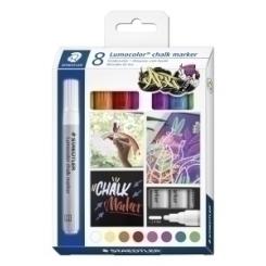 Rotulador Staedtler Chalk Marker 344 Estuche 8 uds colores surtidos