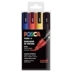 Rotulador Uni-Posca Pc-5M Basic estuche 4