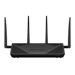 Synology RT2600AC router inalámbrico Gigabit Ethernet Doble banda (2,4 GHz / 5 GHz) Negro