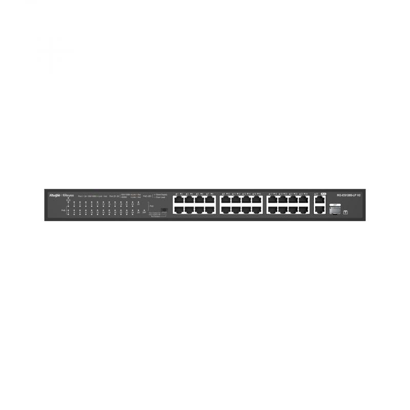 ruijie-networks-rg-es126s-lp-v2-switch-no-administrado-fast-ethernet-10-100-energia-sobre-ethernet-poe-negro