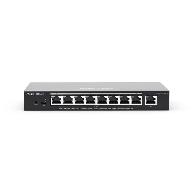 ruijie-networks-rg-es209gc-p-switch-gestionado-gigabit-ethernet-10-100-1000-energia-sobre-ethernet-poe-negro