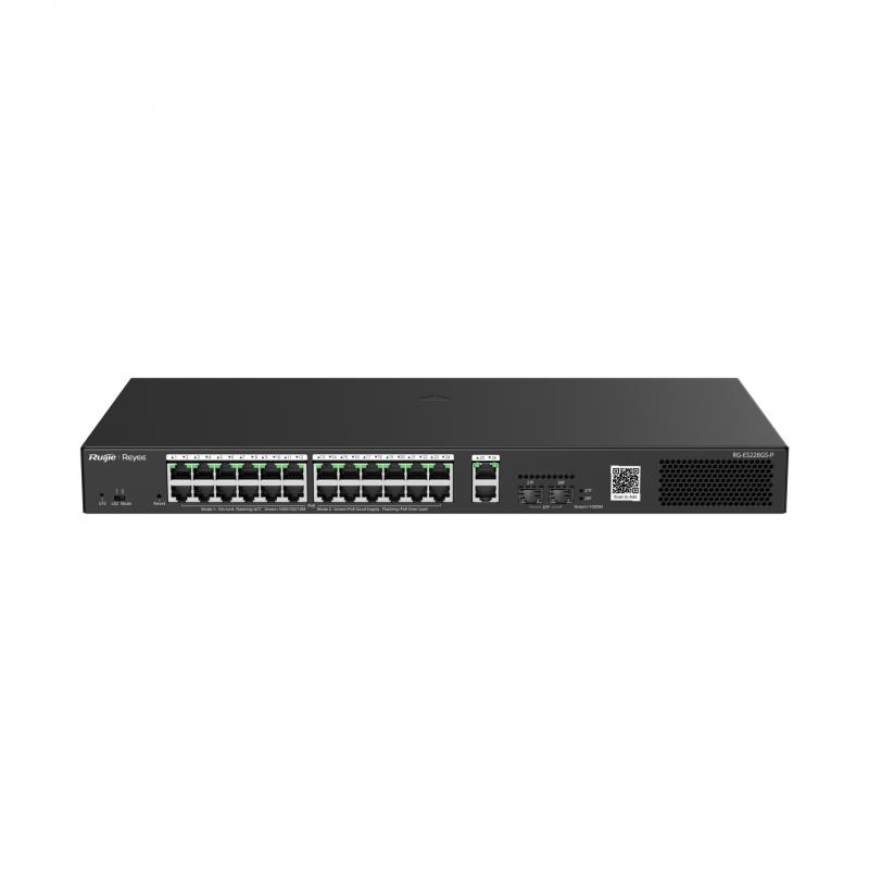 ruijie-networks-rg-es228gs-p-switch-gestionado-gigabit-ethernet-10-100-1000-energia-sobre-ethernet-poe-negro