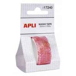 APLI R.Washi Tape 20mmx200 Petalos Individ.1