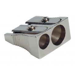Sacapuntas Q-CONNECT metalico 2 usos cuña