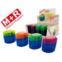 Sacapuntas M+R neo light 2 usos con deposito colores