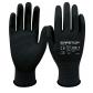 SAFETOP Guantes sintéticos de poliuretano color negro