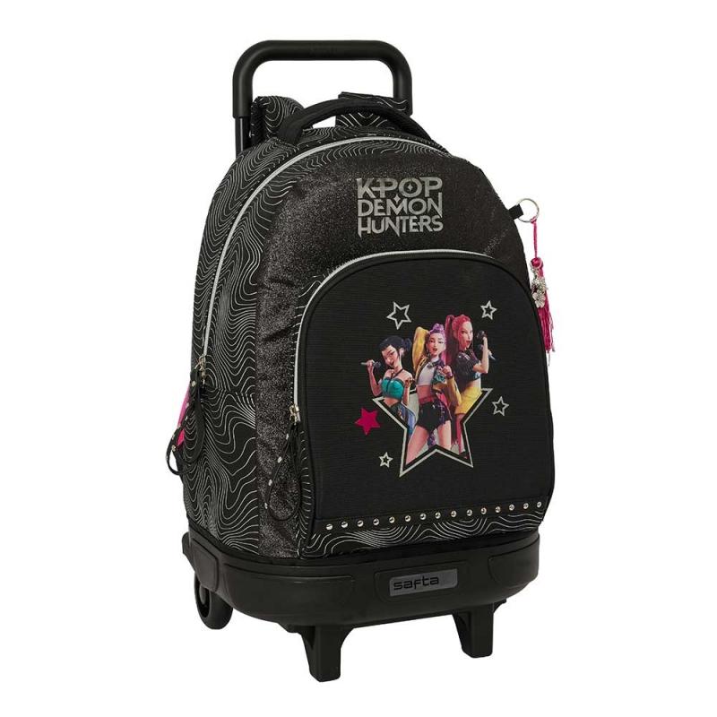 Safta Mochila C/Ruedas Compact Extraíble K-Pop Demon Hunters Energy