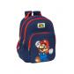 Safta Mochila Doble Adapt. Carro Super Mario 