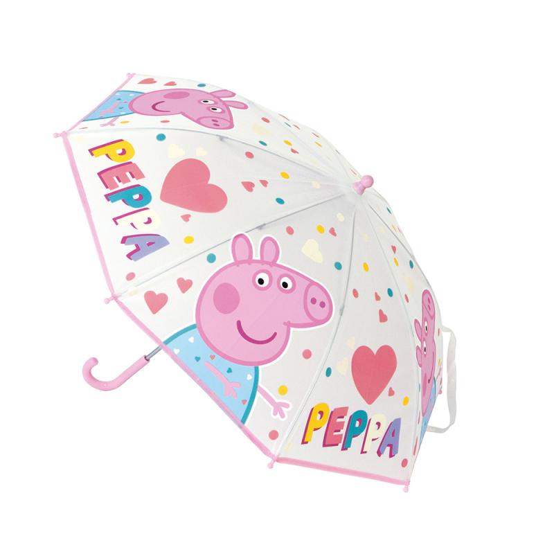 Safta Paraguas Manual 46cm Rosa Claro Peppa Pig 