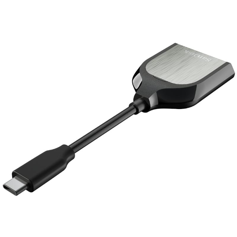 sandisk-extreme-pro-lector-de-tarjeta-usb-32-gen-1-31-gen-1-type-c-negro-plata
