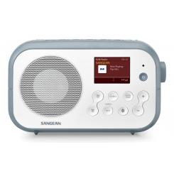 Sangean DPR-42BT Portátil Analógico y digital Azul, Blanco
