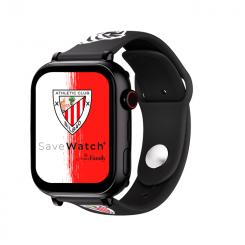 SaveFamily Save Family PLUS SmartWatch Ed. Athletic Club Bilbao con GPS y llamada Negro Correa Silicona Negra NO INCLUYE SIM