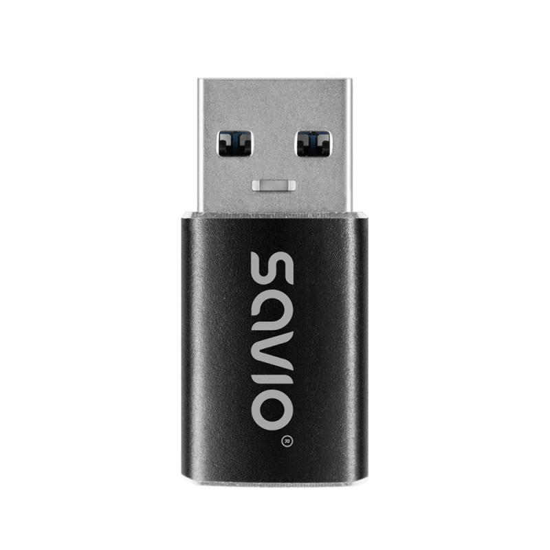 savio-ak-81-adaptador-de-cable-de-video-0-m-usb-tipo-c-usb-tipo-a-negro