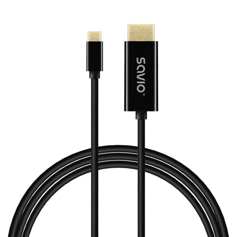 savio-cl-191-cable-usb-2-m-usb-c-negro