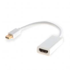 Savio CL-57 adaptador de cable de vídeo 0,2 m Mini DisplayPort HDMI tipo A (Estándar) Blanco