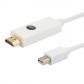 savio-cl-83-adaptador-de-cable-de-video-18-m-mini-displayport-hdmi-blanco