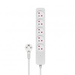 Savio Power strip 5 sockets 3m white LZ-09 5 salidas AC Tipo F Blanco