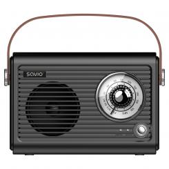 Savio RS-01 radio Portátil Analógica Negro