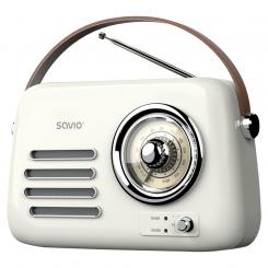 Savio RS-02 radio Portátil Analógica Blanco