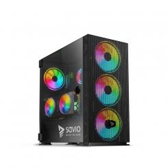 Savio SAVGC-RAPTORX1 carcasa de ordenador Midi Tower Negro