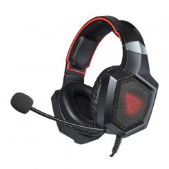 Savio SAVGH-FORGE auricular y casco Auriculares Alámbrico gancho de oreja Juego Negro, Rojo