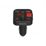 Savio TR-15 Transmiter FM z Bluetooth 87,6 - 107,9 MHz Bluetooth/USB Negro