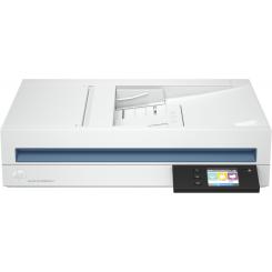 HP Scanjet Pro N4600 fnw1 Escáner de superficie plana y alimentador automático de documentos (ADF) 1200 x 1200 DPI A5 Blanco