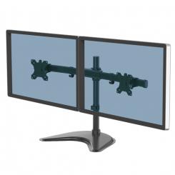 FELLOWES Soporte con peana para monitor doble en horizontal Seasa Negro