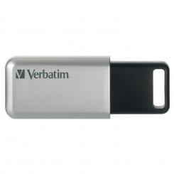 VERBATIM Secure Pro - Unidad USB 3.0 de 64 GB - Plata