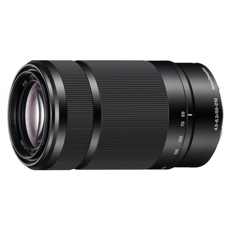 sel55210-slr-teleobjetivo-negro