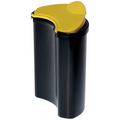 Selector residuos RECICLAJE Archivo 2000 4 litros 105x240x270 mm negra tapa amarilla
