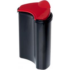 Selector residuos RECICLAJE Archivo 2000 4 litros 105x240x270 mm negra tapa roja