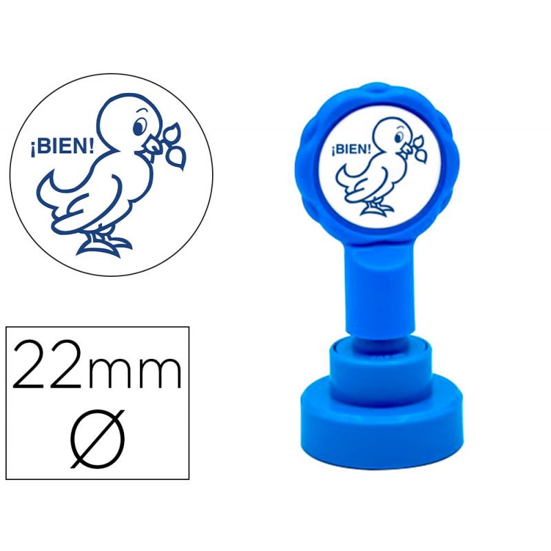 sello-artline-emoticono-bien-color-azul-22-mm-diametro