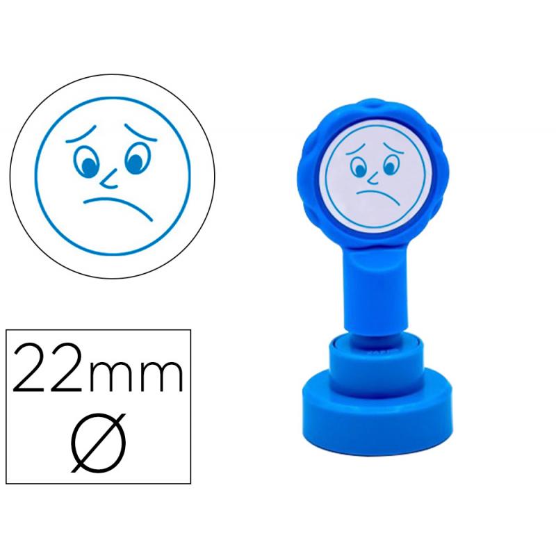 sello-artline-emoticono-disgusto-color-azul-22-mm-diametro