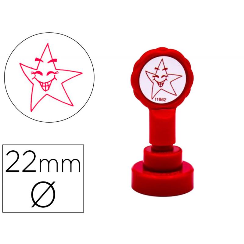 sello-artline-emoticono-estrella-color-rojo-22-mm-diametro