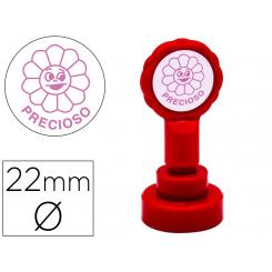 Sello ARTLINE emoticono precioso color rosa 22 mm diametro