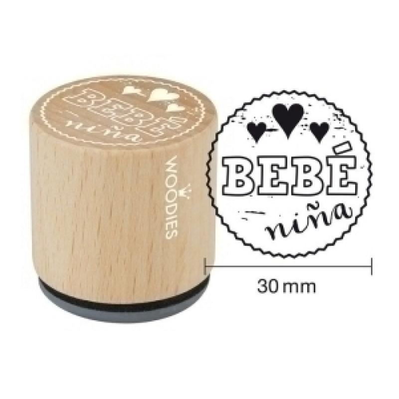 sello-colop-woodies-bebe-nina