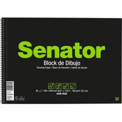 SENATOR Bloc Dibujo PP Folio prolongado 20H sin recuadro y sin taladro