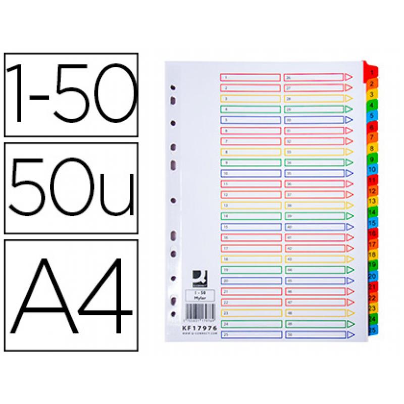 separador-numerico-q-connect-carton-1-50-juego-de-50-separadores-din-a4-multitaladro